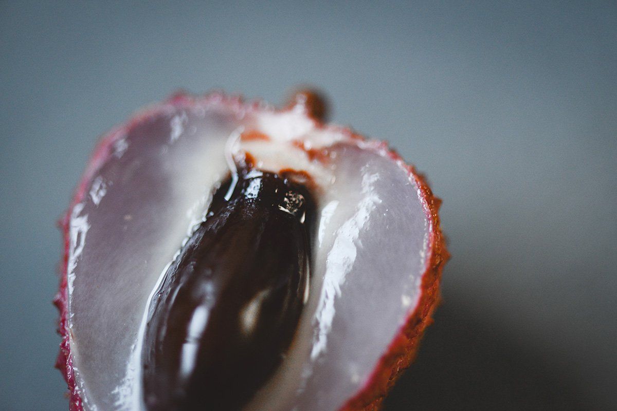 Le cœur du litchi